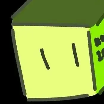 Icon of namachan10777. A green cube with face